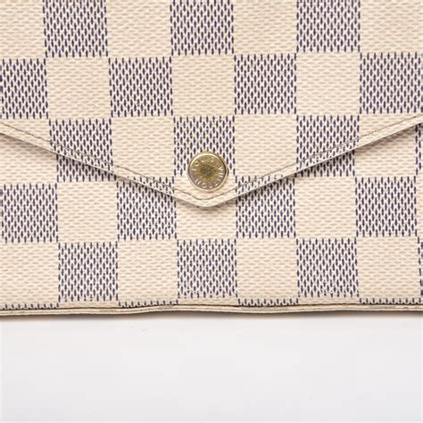 louis vuitton damier azur pochette felicie chain wallet rose ballerine|lv bosphore pochette damier azur.